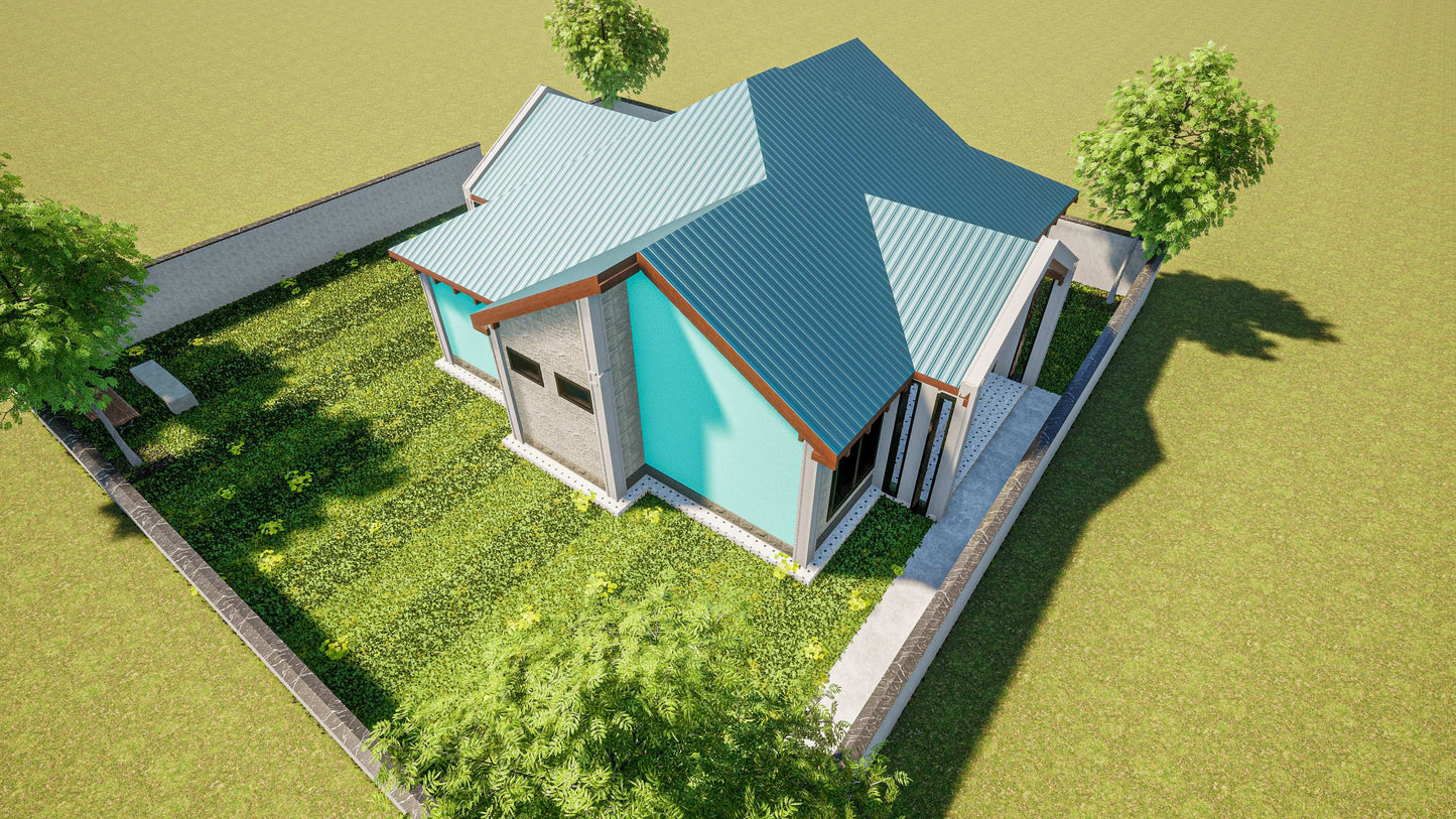 Three Bedroom Bungalow Architectural Plans - Stratos Studios