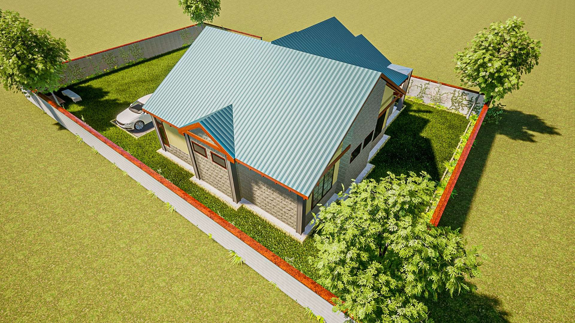 Three Bedroom Bungalow Architectural Plans - Stratos Studios