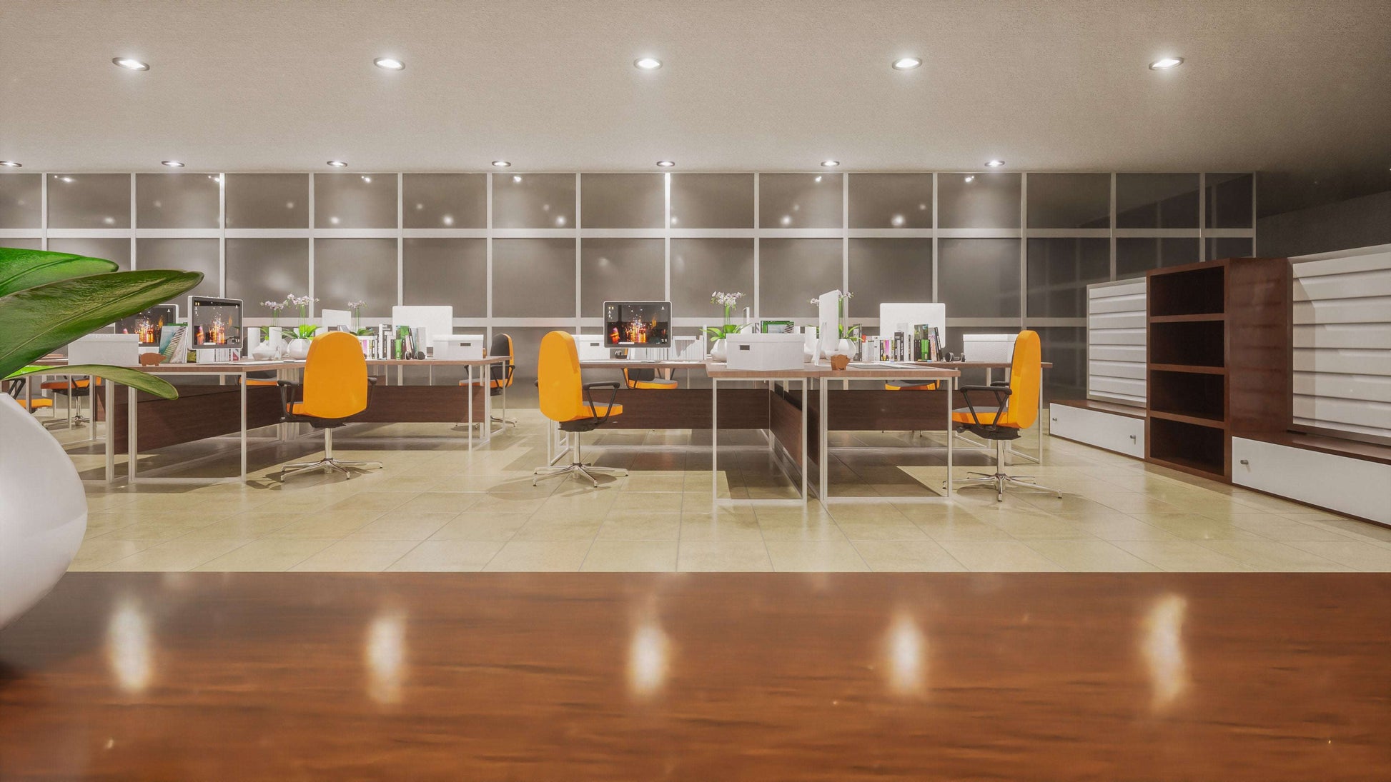 Office Interior Design  Renders - Stratos Studios