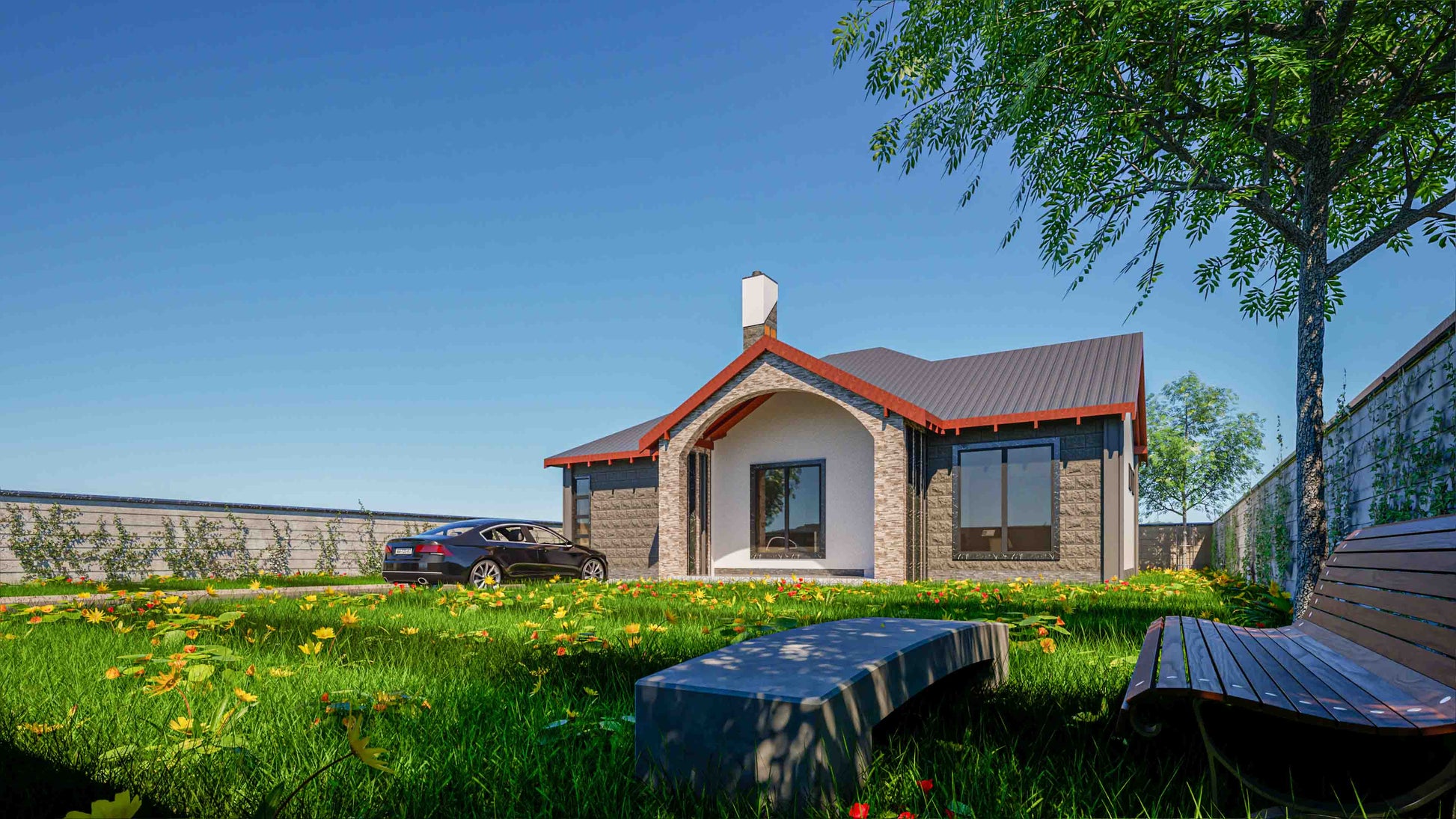 Three Bedroom Bungalow Architectural Plans - Stratos Studios