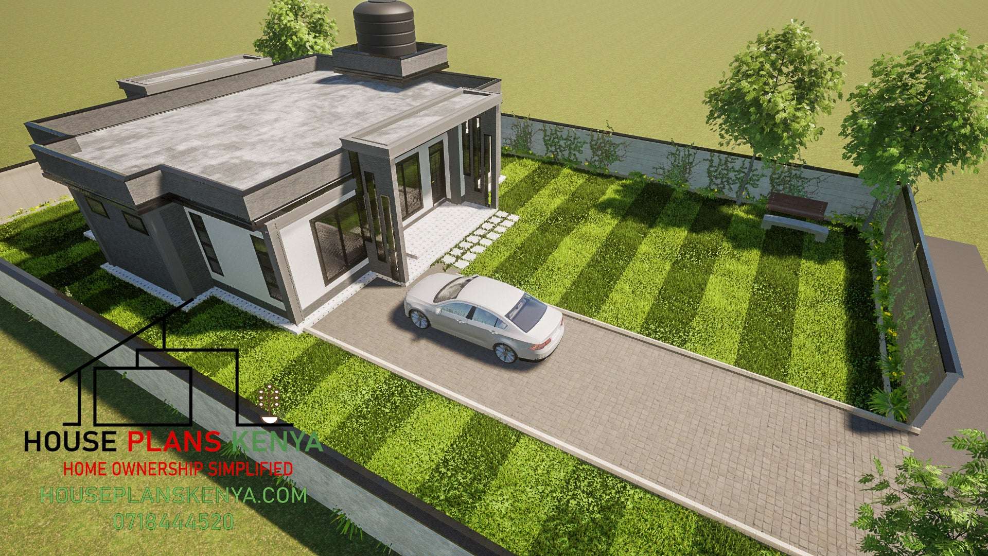 Three Bedroom Bungalow Architectural Plans - Stratos Studios