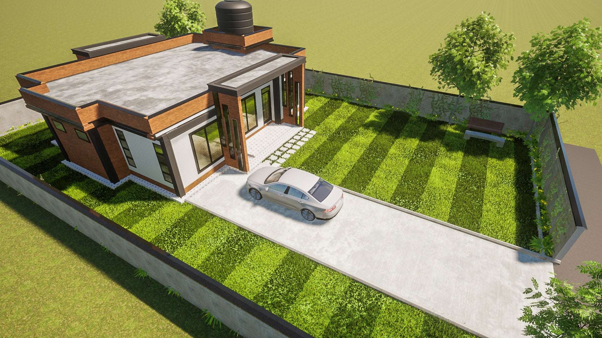 Three Bedroom Bungalow Architectural Plans - Stratos Studios