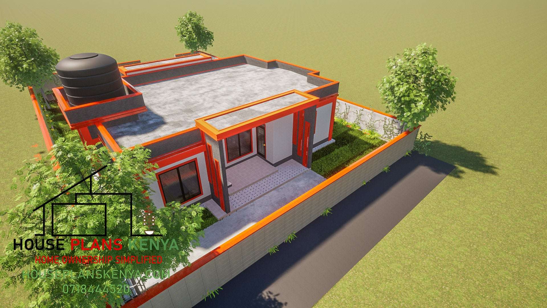 Three Bedroom Bungalow Architectural Plans - Stratos Studios