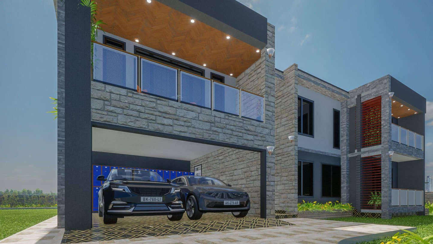 Six Bedroom Maisonette Architectural Plans - Stratos Studios