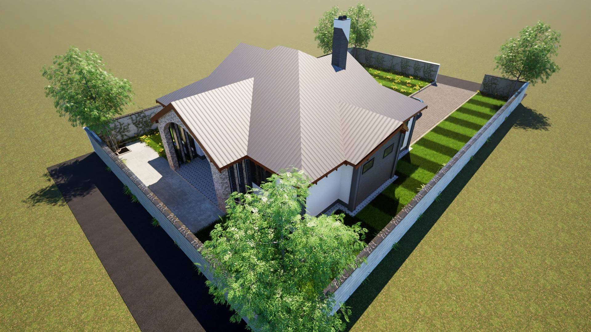 Three Bedroom Bungalow Architectural Plans - Stratos Studios