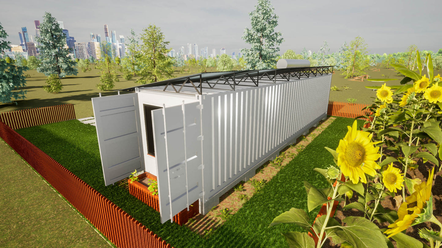 One Bedroom Container House Architectural Plans